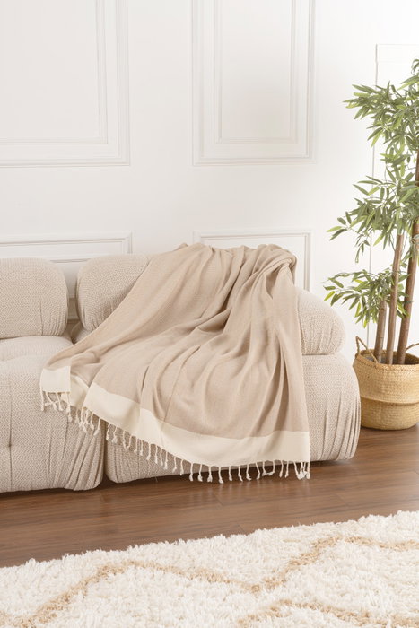 L'essentiel linge de maison Funda de sofá Baliksirti - Beige
